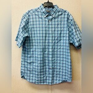 Men's Blue Plaid Shirt